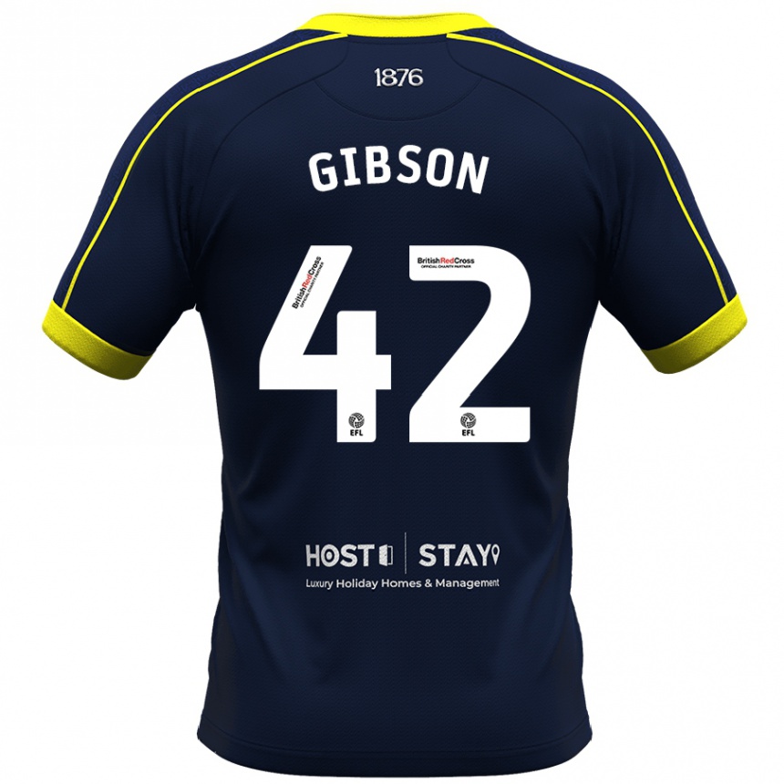 Niño Fútbol Camiseta Joseph Gibson #42 Armada 2ª Equipación 2023/24