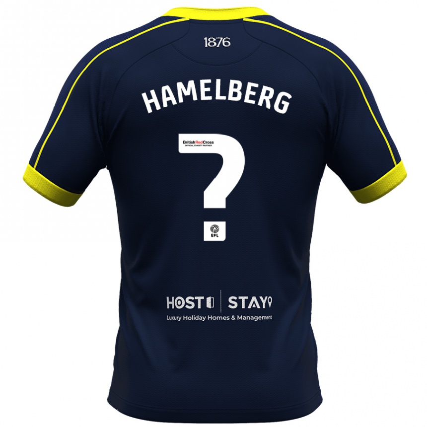 Niño Fútbol Camiseta Eric Hamelberg #0 Armada 2ª Equipación 2023/24
