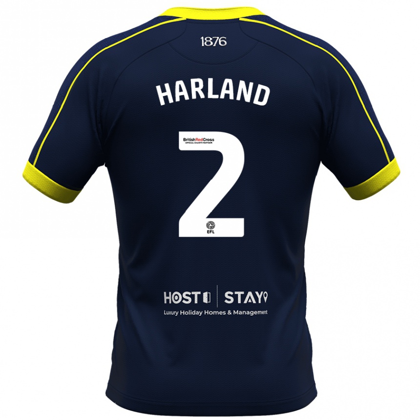 Niño Fútbol Camiseta Jane Harland #2 Armada 2ª Equipación 2023/24