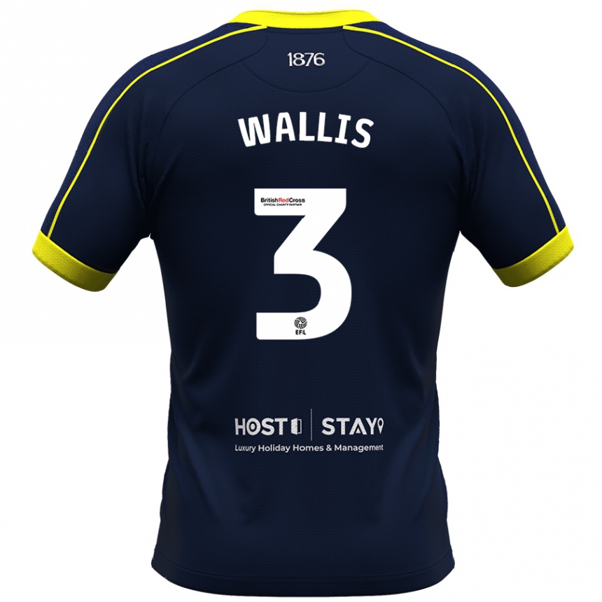 Niño Fútbol Camiseta Emma Wallis #3 Armada 2ª Equipación 2023/24