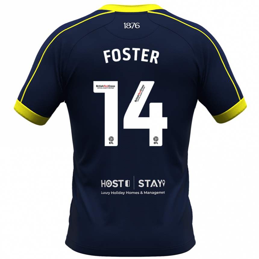 Niño Fútbol Camiseta Emma Foster #14 Armada 2ª Equipación 2023/24