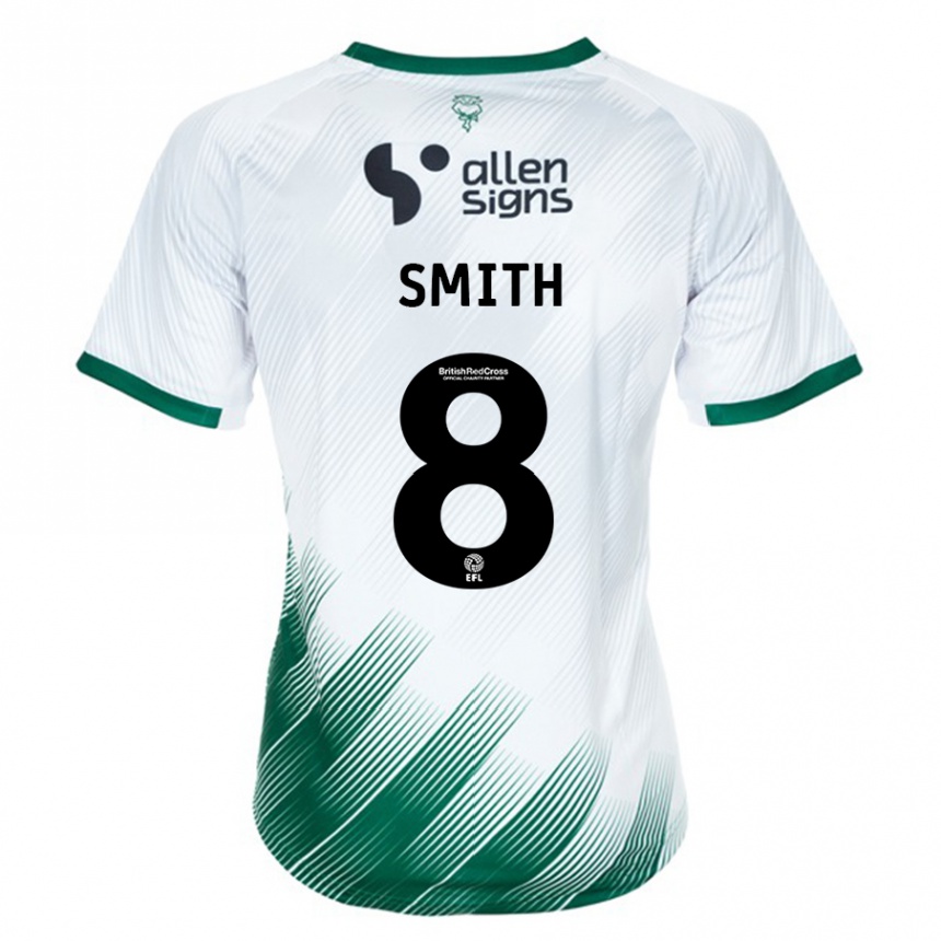 Niño Fútbol Camiseta Alistair Smith #8 Blanco 2ª Equipación 2023/24