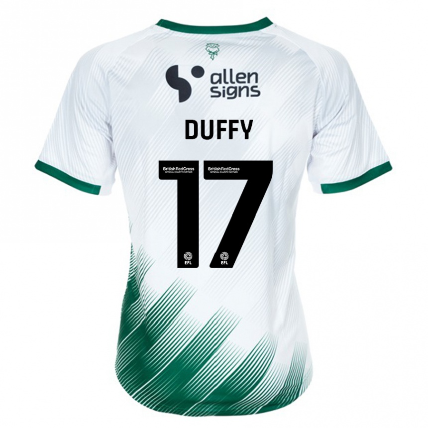 Niño Fútbol Camiseta Dylan Duffy #17 Blanco 2ª Equipación 2023/24