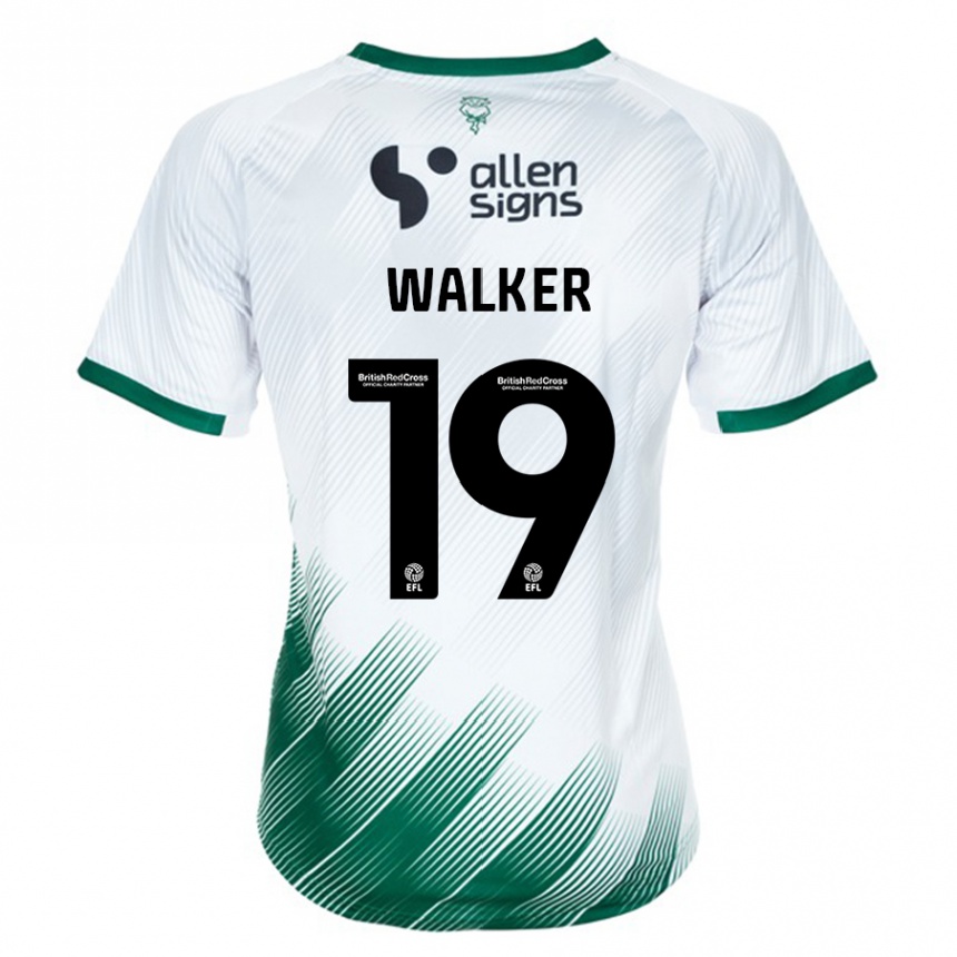 Niño Fútbol Camiseta Tyler Walker #19 Blanco 2ª Equipación 2023/24