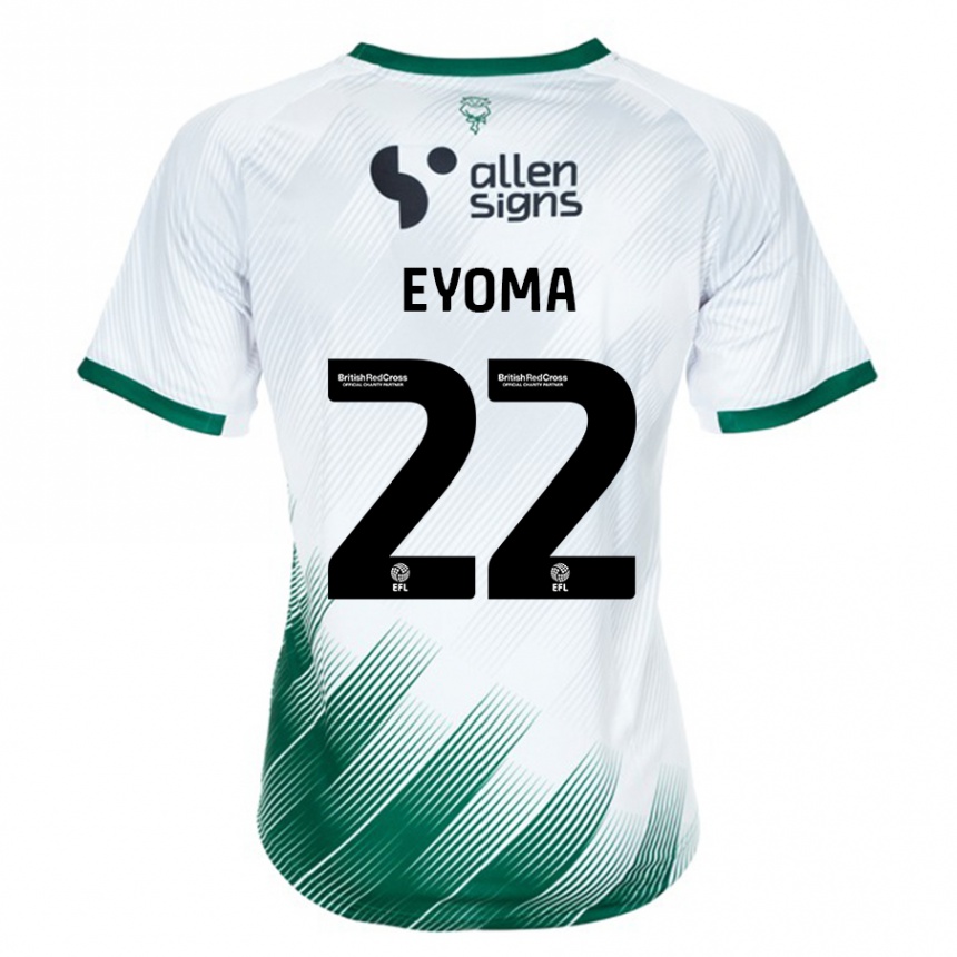 Niño Fútbol Camiseta Timothy Eyoma #22 Blanco 2ª Equipación 2023/24