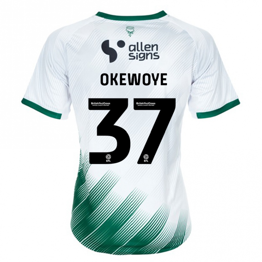 Niño Fútbol Camiseta Gbolahan Okewoye #37 Blanco 2ª Equipación 2023/24