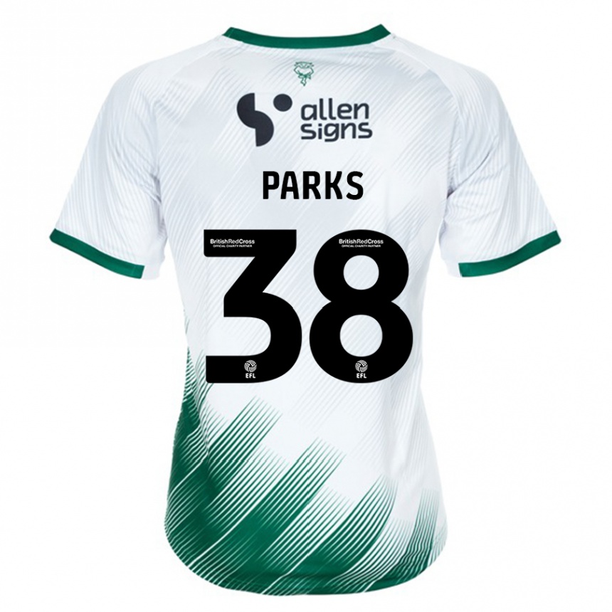 Niño Fútbol Camiseta Charlie Parks #38 Blanco 2ª Equipación 2023/24