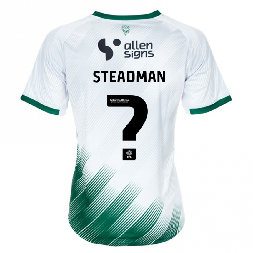 Niño Fútbol Camiseta Jodie Steadman #0 Blanco 2ª Equipación 2023/24