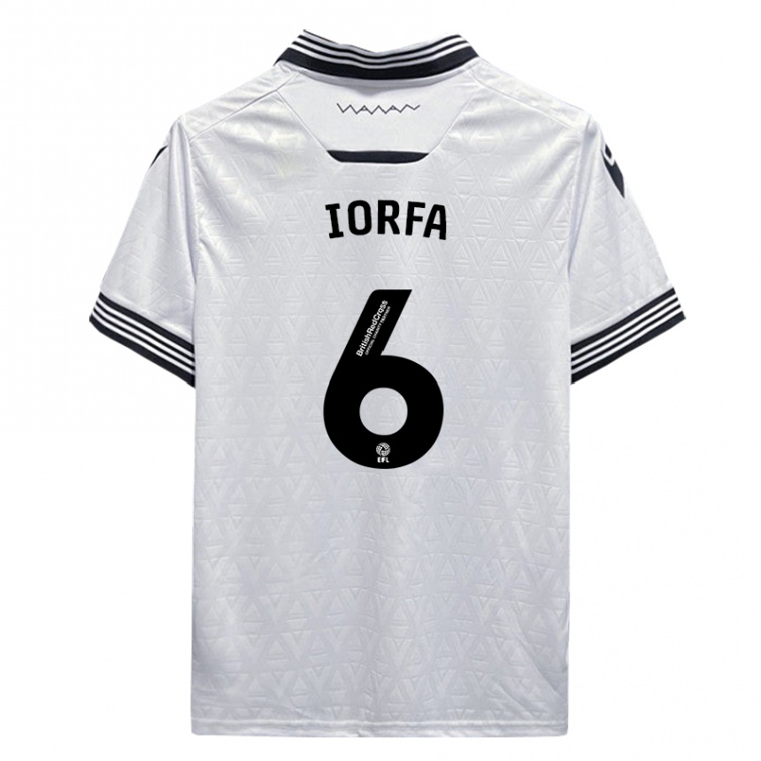 Niño Fútbol Camiseta Dominic Iorfa #6 Blanco 2ª Equipación 2023/24