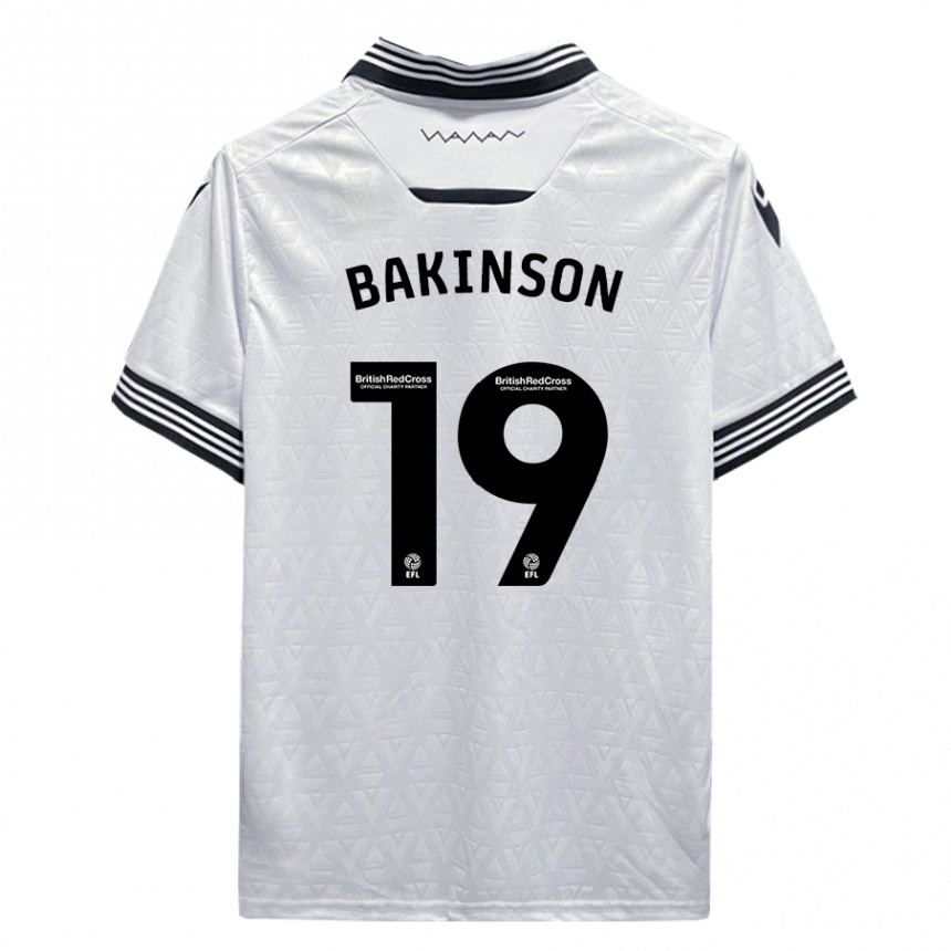 Niño Fútbol Camiseta Tyreeq Bakinson #19 Blanco 2ª Equipación 2023/24