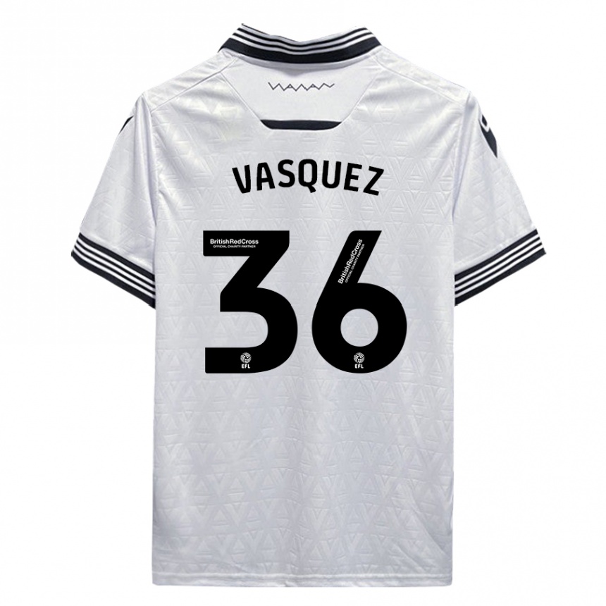 Niño Fútbol Camiseta Devis Vásquez #36 Blanco 2ª Equipación 2023/24