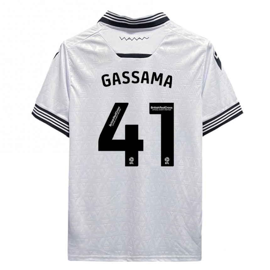Niño Fútbol Camiseta Djeidi Gassama #41 Blanco 2ª Equipación 2023/24