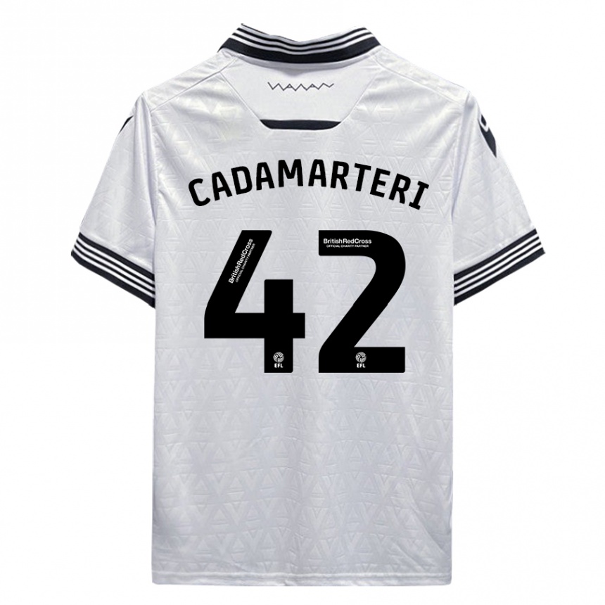 Niño Fútbol Camiseta Bailey Cadamarteri #42 Blanco 2ª Equipación 2023/24