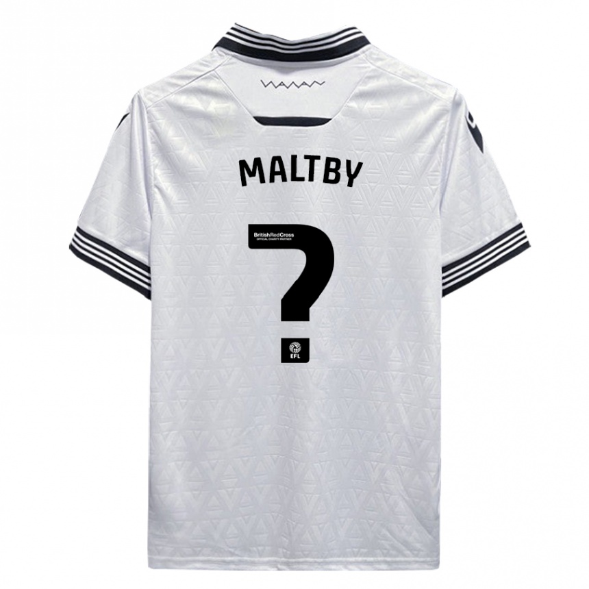 Niño Fútbol Camiseta Mackenzie Maltby #0 Blanco 2ª Equipación 2023/24