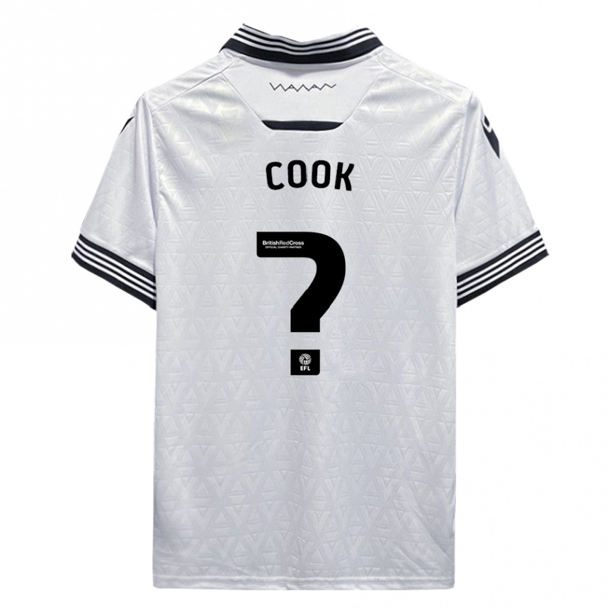 Niño Fútbol Camiseta Luke Cook #0 Blanco 2ª Equipación 2023/24