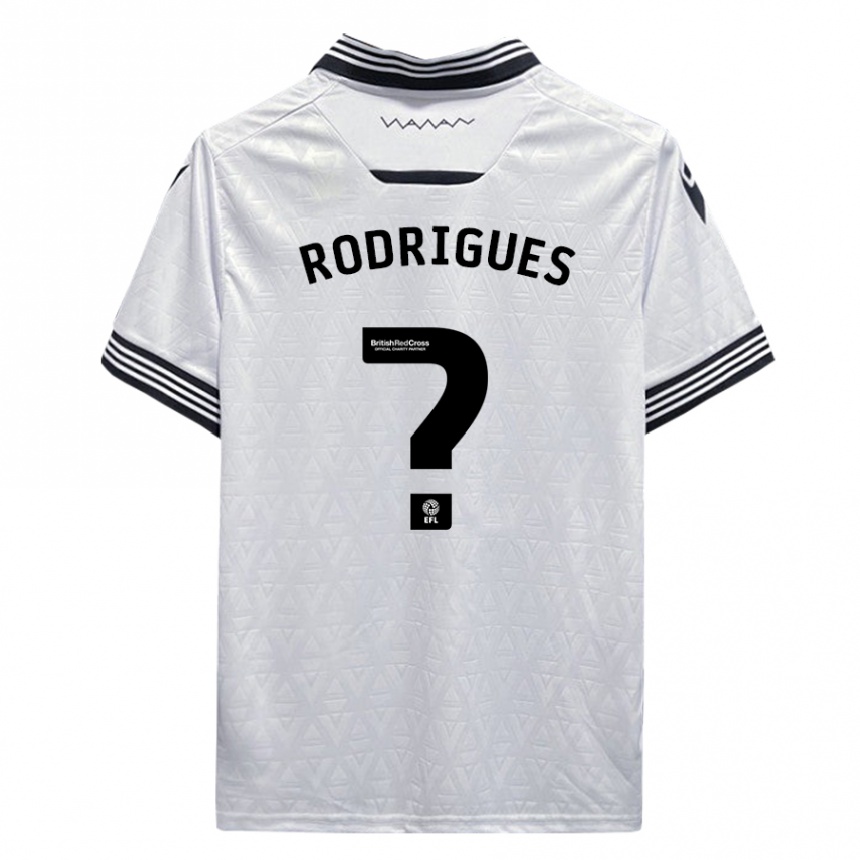 Niño Fútbol Camiseta Carlos Rodrigues #0 Blanco 2ª Equipación 2023/24