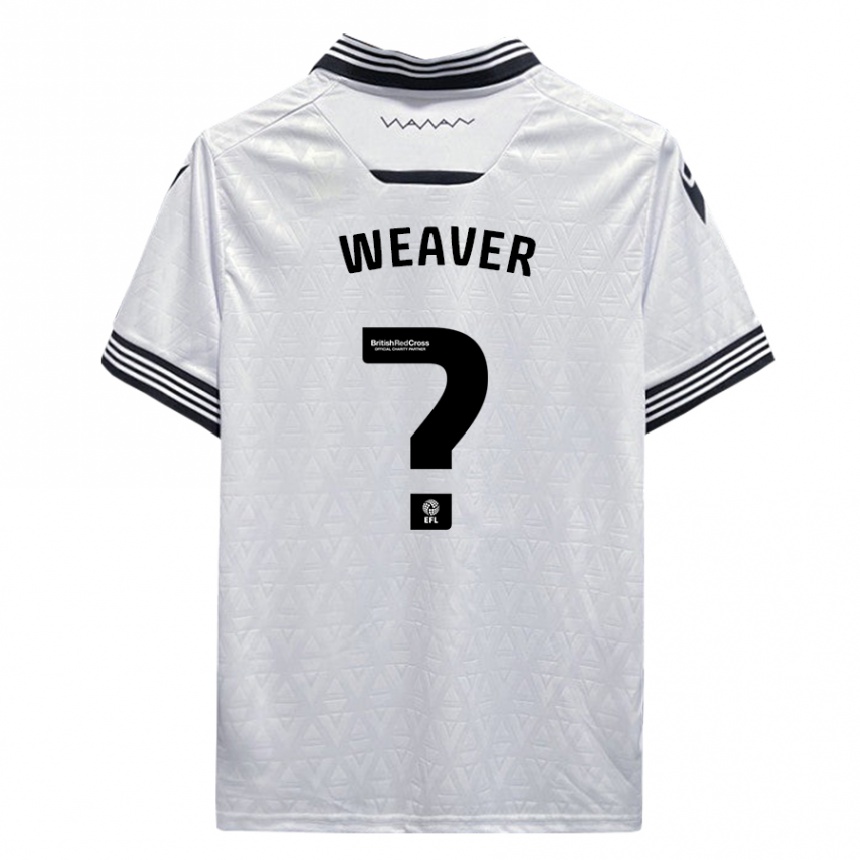 Niño Fútbol Camiseta Ernie Weaver #0 Blanco 2ª Equipación 2023/24