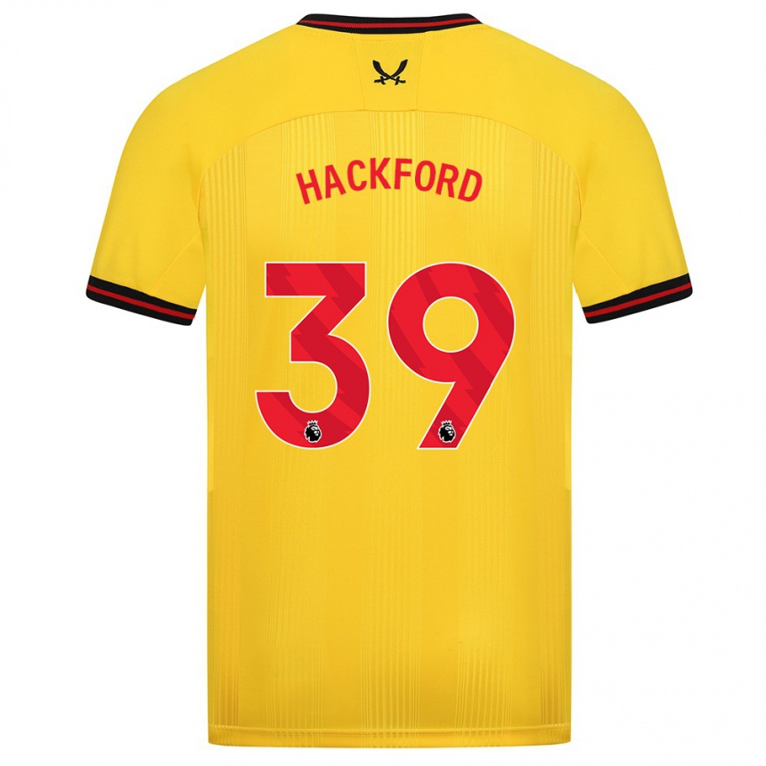 Niño Fútbol Camiseta Antwoine Hackford #39 Amarillo 2ª Equipación 2023/24