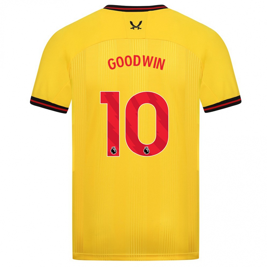 Niño Fútbol Camiseta Isobel Goodwin #10 Amarillo 2ª Equipación 2023/24