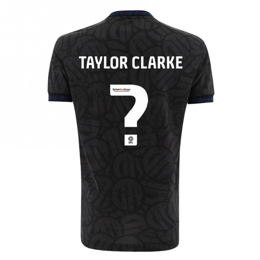 Niño Fútbol Camiseta Omar Taylor-Clarke #0 Negro 2ª Equipación 2023/24