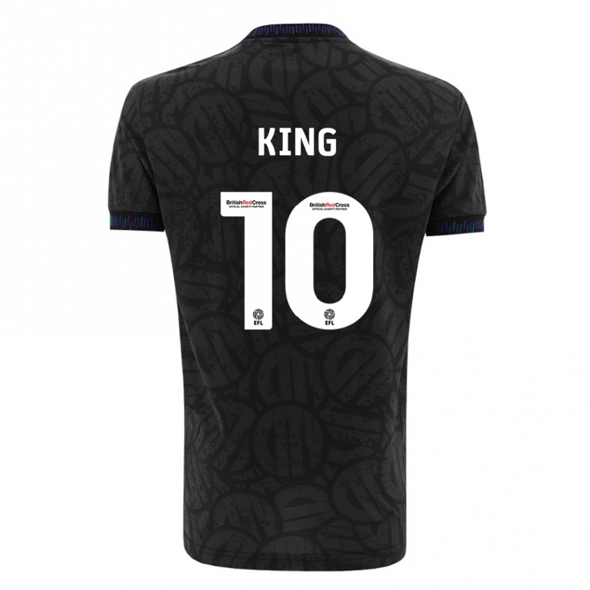 Niño Fútbol Camiseta Andy King #10 Negro 2ª Equipación 2023/24