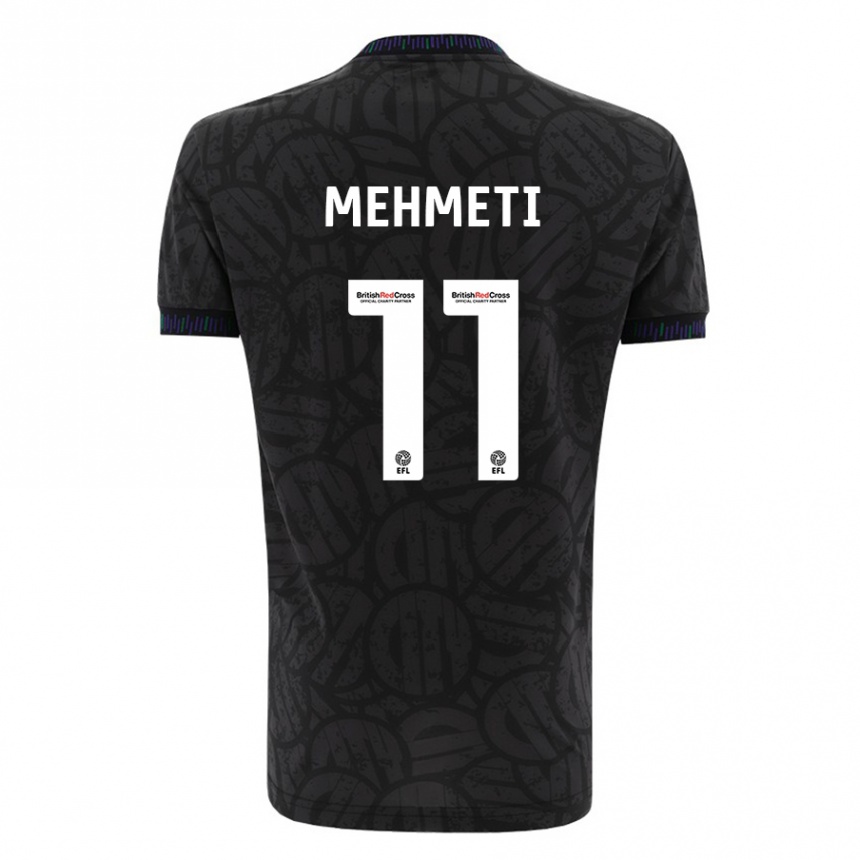 Niño Fútbol Camiseta Anis Mehmeti #11 Negro 2ª Equipación 2023/24