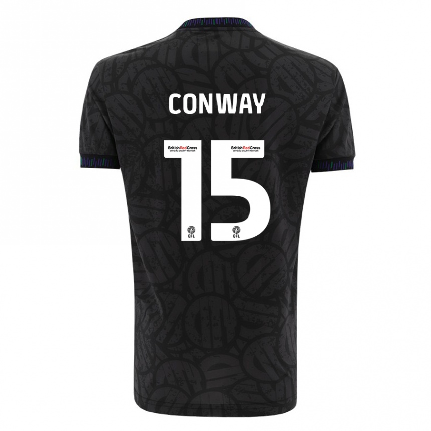 Niño Fútbol Camiseta Tommy Conway #15 Negro 2ª Equipación 2023/24