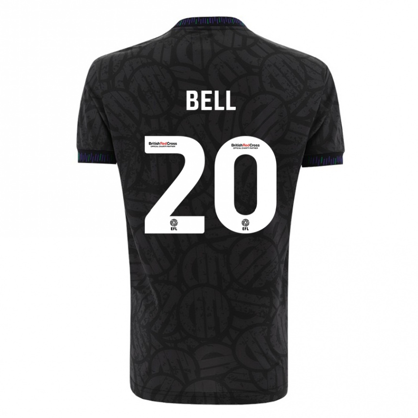 Niño Fútbol Camiseta Sam Bell #20 Negro 2ª Equipación 2023/24