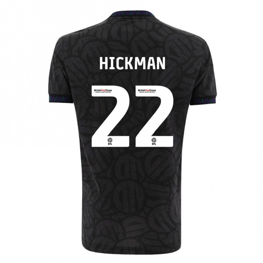 Niño Fútbol Camiseta Taylor Gardner-Hickman #22 Negro 2ª Equipación 2023/24