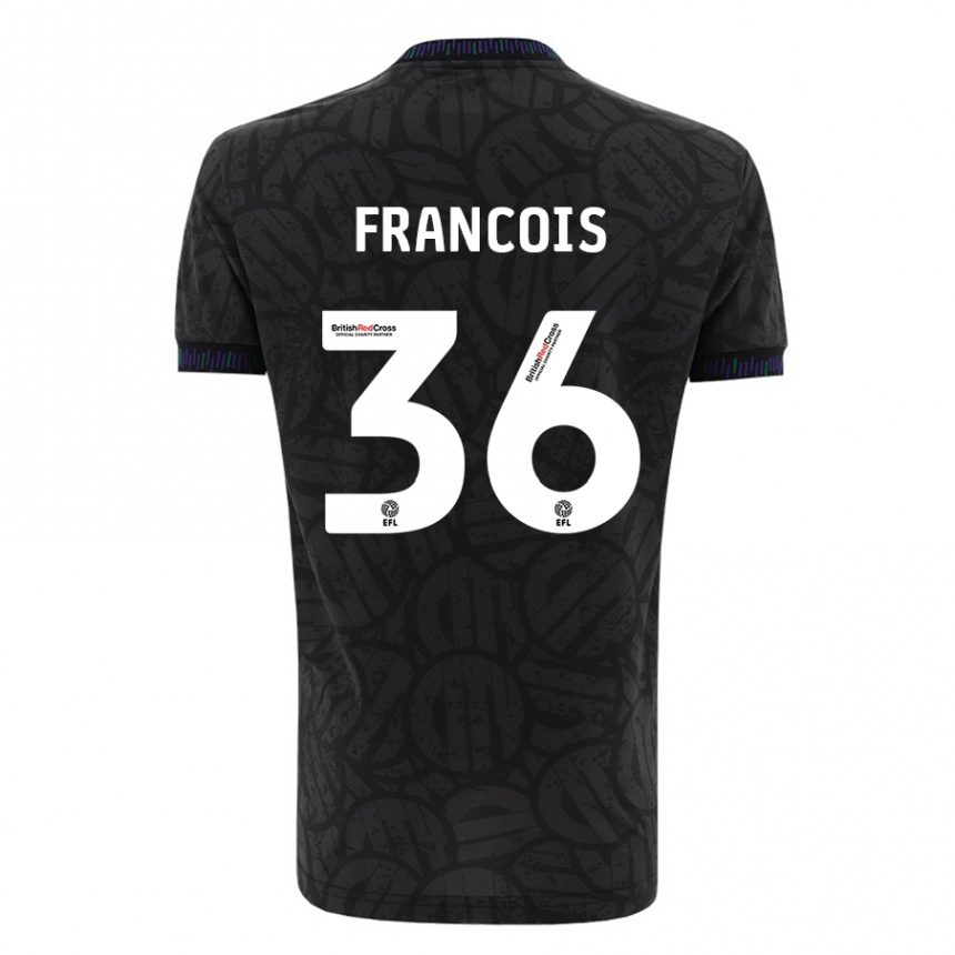 Niño Fútbol Camiseta Marlee Francois #36 Negro 2ª Equipación 2023/24