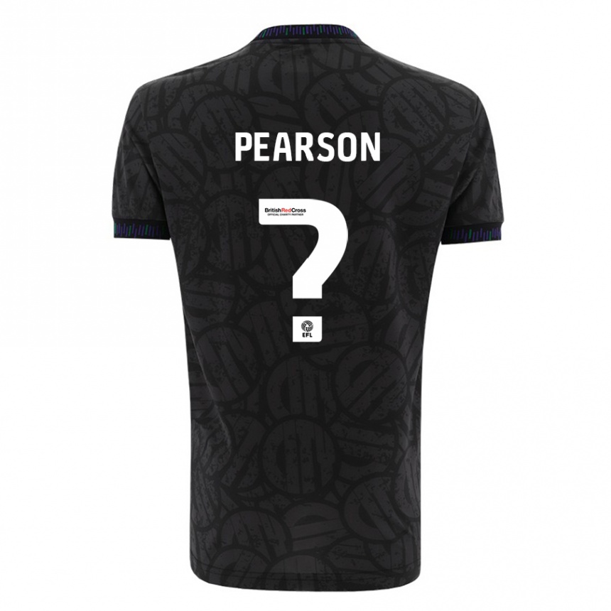 Niño Fútbol Camiseta Sam Pearson #0 Negro 2ª Equipación 2023/24