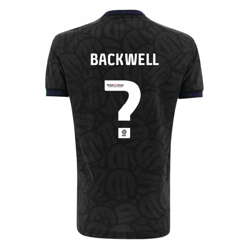 Niño Fútbol Camiseta Tommy Backwell #0 Negro 2ª Equipación 2023/24