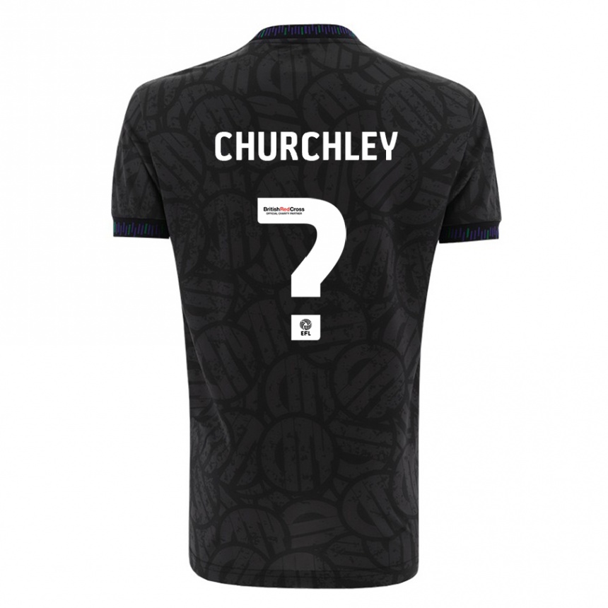 Niño Fútbol Camiseta Kai Churchley #0 Negro 2ª Equipación 2023/24