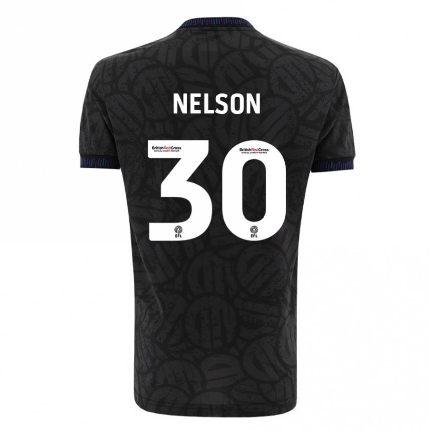 Niño Fútbol Camiseta Raekwon Nelson #30 Negro 2ª Equipación 2023/24