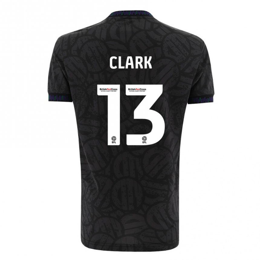 Niño Fútbol Camiseta Olivia Clark #13 Negro 2ª Equipación 2023/24