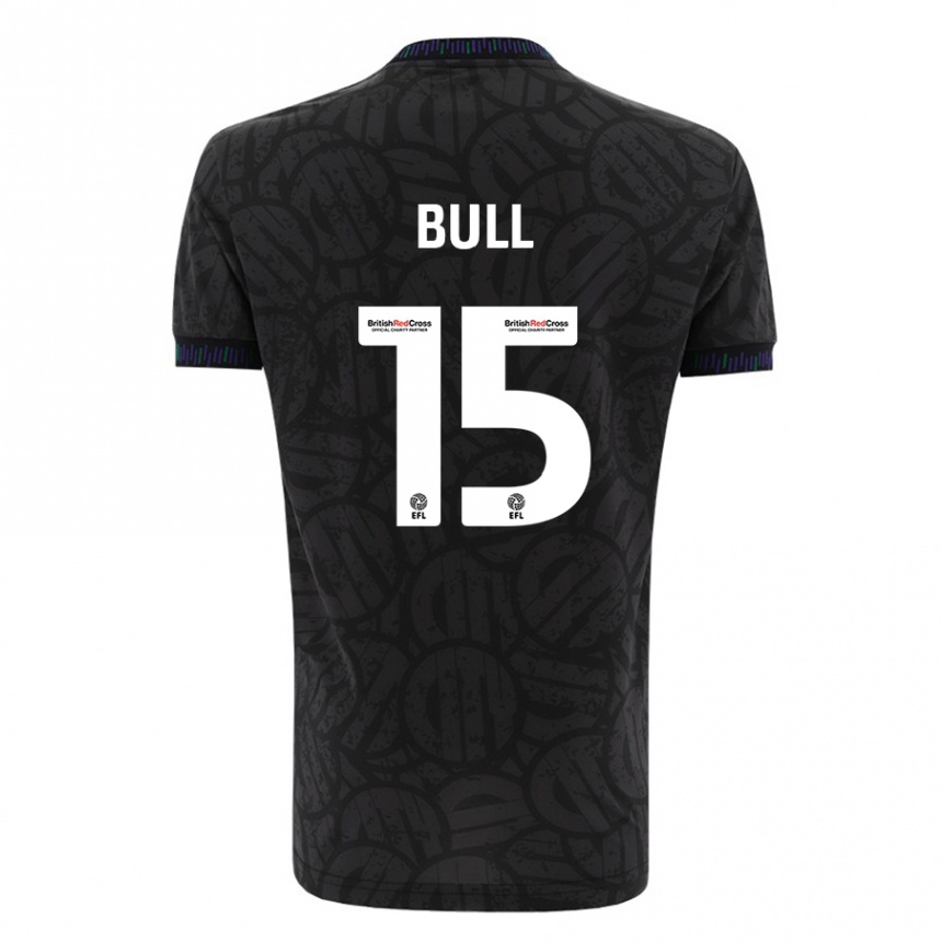 Niño Fútbol Camiseta Jasmine Bull #15 Negro 2ª Equipación 2023/24