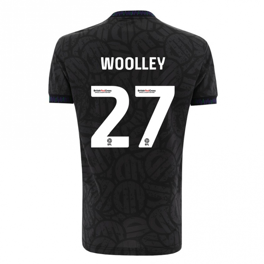 Niño Fútbol Camiseta Jesse Woolley #27 Negro 2ª Equipación 2023/24