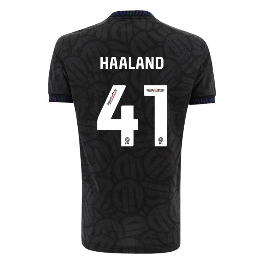 Niño Fútbol Camiseta Benedicte Haaland #41 Negro 2ª Equipación 2023/24