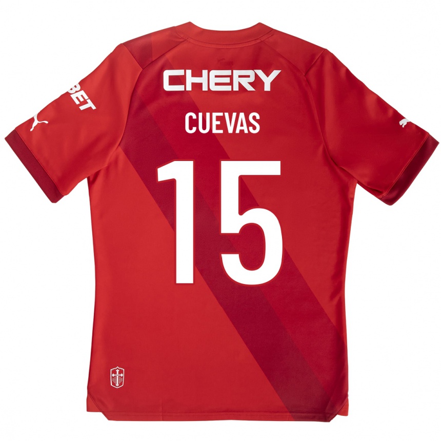 Niño Fútbol Camiseta Cristian Cuevas #15 Rojo 2ª Equipación 2023/24