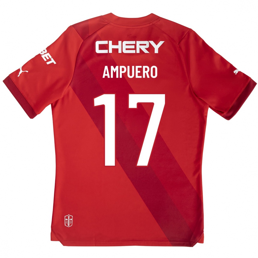 Niño Fútbol Camiseta Branco Ampuero #17 Rojo 2ª Equipación 2023/24