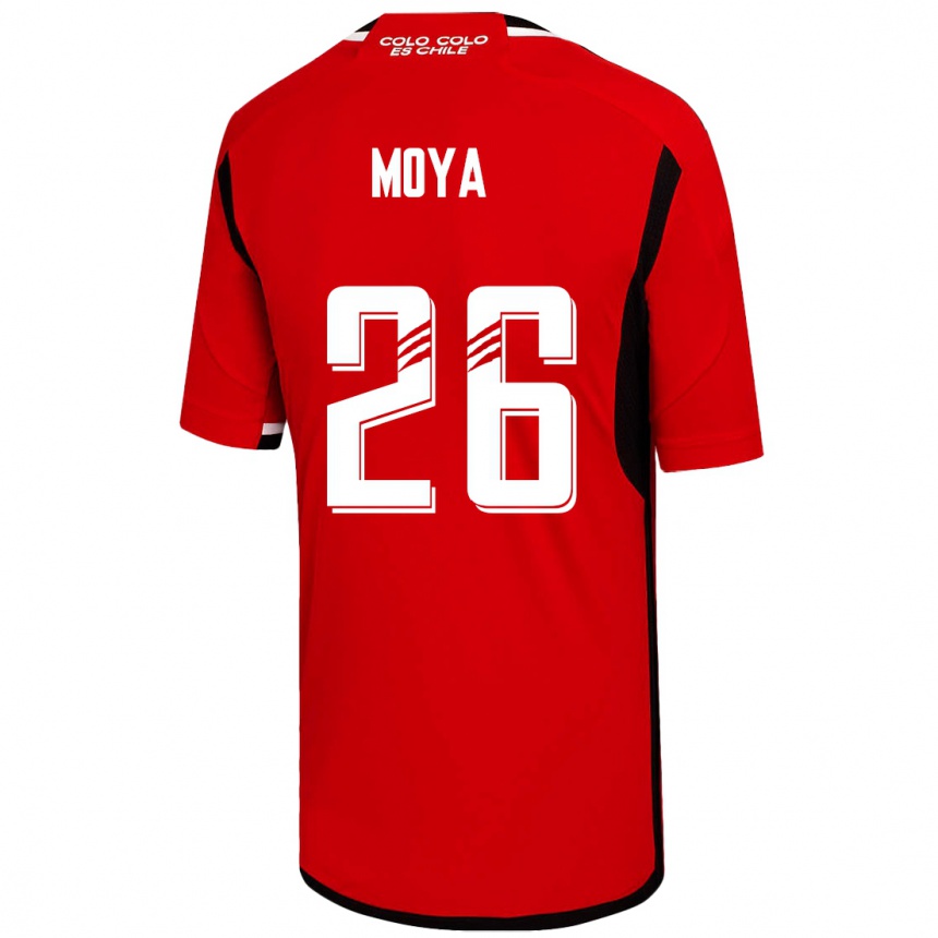 Niño Fútbol Camiseta Matías Moya #26 Rojo 2ª Equipación 2023/24
