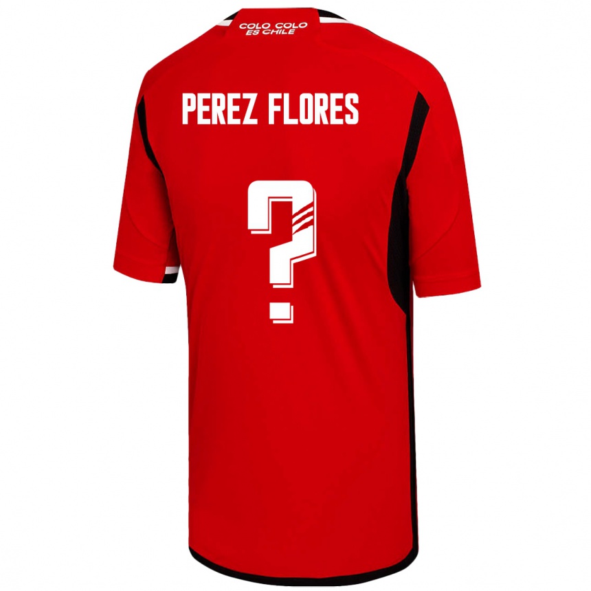 Niño Fútbol Camiseta Benjamín Pérez Flores #0 Rojo 2ª Equipación 2023/24