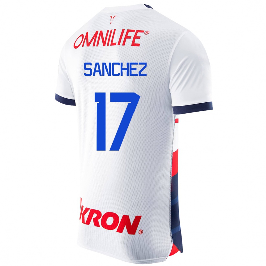 Niño Fútbol Camiseta Jesús Sánchez #17 Blanco 2ª Equipación 2023/24