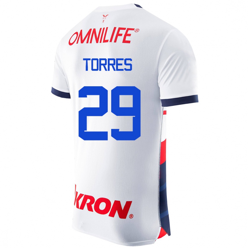 Niño Fútbol Camiseta Alan Torres #29 Blanco 2ª Equipación 2023/24