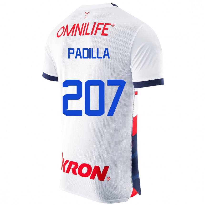 Niño Fútbol Camiseta Yael Padilla #207 Blanco 2ª Equipación 2023/24