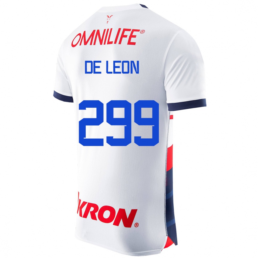 Niño Fútbol Camiseta Jared De León #299 Blanco 2ª Equipación 2023/24
