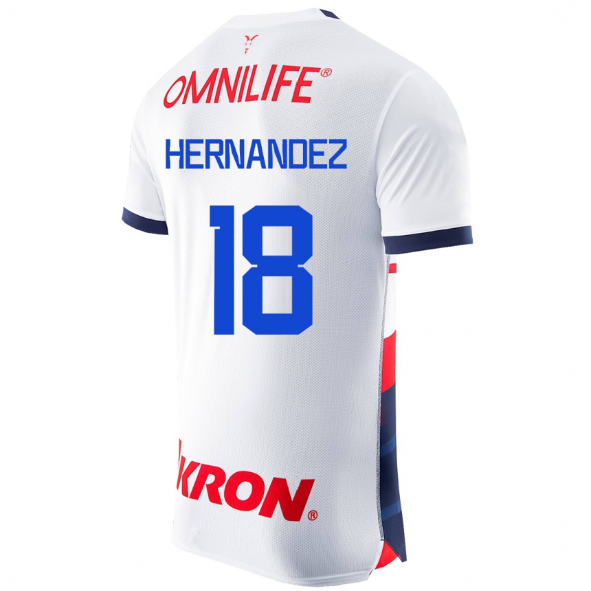 Niño Fútbol Camiseta Montserrat Hernández #18 Blanco 2ª Equipación 2023/24