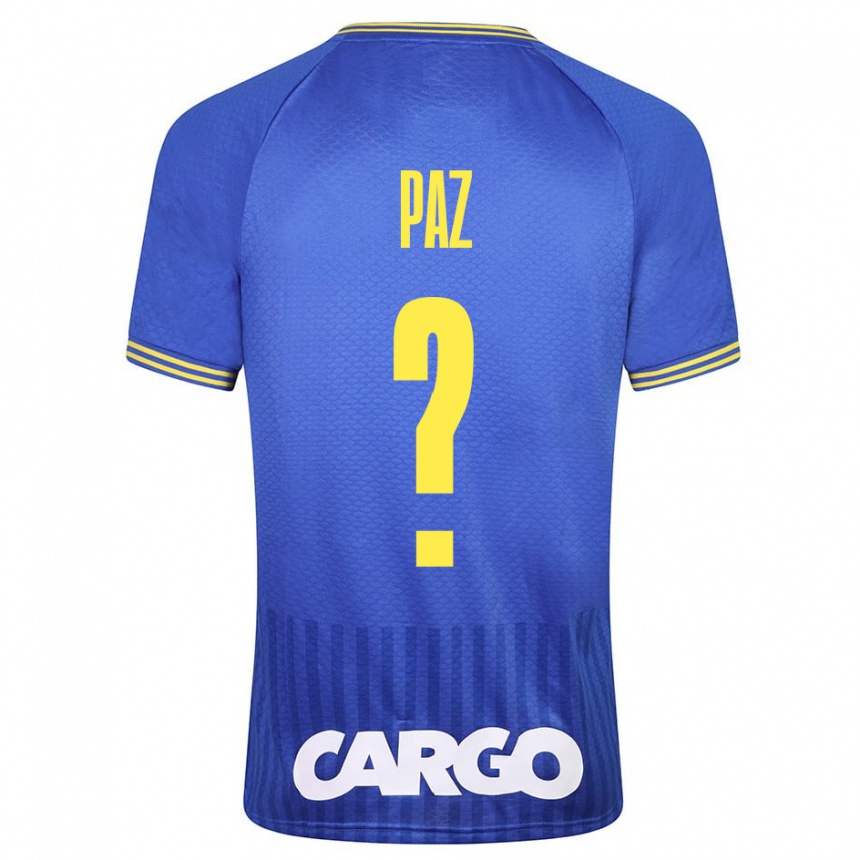 Niño Fútbol Camiseta Jonathan Paz #0 Azul 2ª Equipación 2023/24