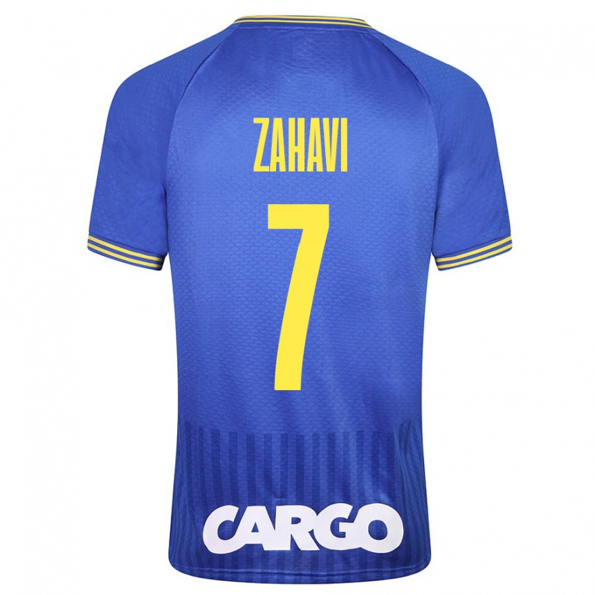 Niño Fútbol Camiseta Eran Zahavi #7 Azul 2ª Equipación 2023/24