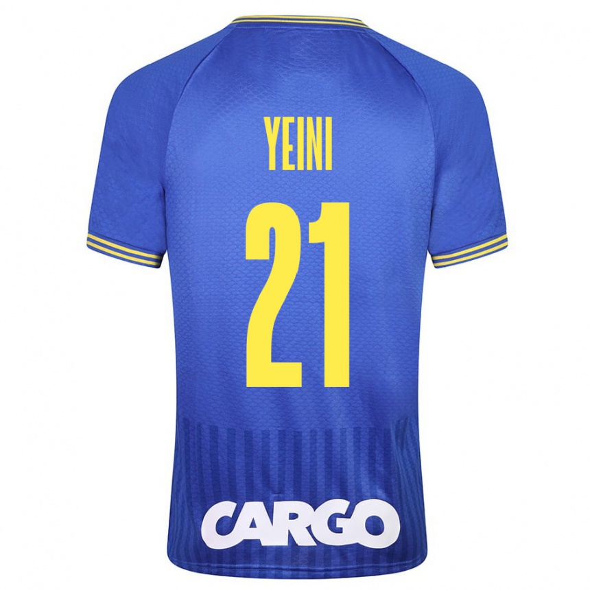 Niño Fútbol Camiseta Sheran Yeini #21 Azul 2ª Equipación 2023/24
